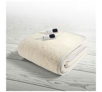 Imetec Scaldasonno Matrimoniale Scaldaletto elettrico 100% Lana Merino 150x160 cm Lavabile - Scaldasonno Adapto M 6T - 16634