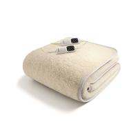 Imetec Scaldasonno Matrimoniale Scaldaletto elettrico 100% Lana Merino 150x160 cm Lavabile - Scaldasonno Adapto M 6T - 16634