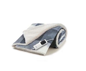 IMETEC 26031 TERMOCOPERTA PLAID ADAPTO 160X120 CM 6 TEMPERATURE TARTAN GREY