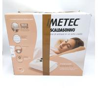 Imetec Scaldasonno Adapto Maxi Coprimaterasso Matrimoniale 195x165 cm, Basso consumo, Riscaldamento Rapido, Temperatura Personalizzata, 100% Cotone Percalle Trapuntato, Doppio Comando, 6 Temperature