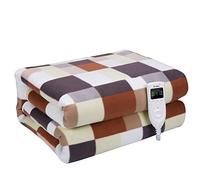 Imetec Adapto Velvet Tartan Plaid Riscaldabile, Coperta Elettrica 150 * 80cm Tessuto Morbido, Tecnologia Adapto, Dispositivo Di Sicurezza, Rapido Riscaldamento, 180 * 150cm