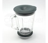 IMETEC Bicchiere Caraffa Vetro 800ml + Coperchio Originale Frullatore Dolcevita