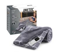 Imetec CaldoPlaid Riscaldabile Velvet Square Morbida Coperta Elettrica per