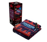 Imetec - CaldoPlaid Stranger Things XL Riscaldabile 180x140cm - Velvet Morbido, Termocromatica, 6 Temperature, Basso Consumo - RUN!
