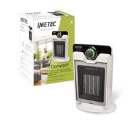 Imetec Ceramic Compact - Termoventilatore ceramico | Tecnologia ceramica | Stufetta silenziosa | 3 livelli di temperatura | Termostato ambiente