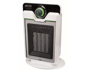 Imetec Compact Interno Nero, Bianco 2000 W Riscaldatore ambiente elettrico con ventilatore