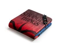 Imetec Coperta elettrica CALDOPLAID Stranger Things una piazza Red e Blue 26177
