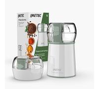 Imetec FrescoAroma Macina Caffè e Spezie, Pepe, Zucchero, Frutta Secca Elettrico con Lame in Acciaio Inox, Contenitore Salva-Freschezza, Funzionamento a Impulsi, 150 W