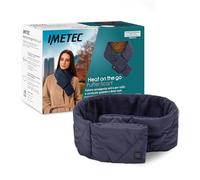 Imetec Heat On The Go Puffer Scarf - Sciarpa Riscaldante Cordless 3 Temperature, Blu - Calore Extra per Collo e Cervicale, Senza Fili Ricaricabile con Powerbank (non incluso)