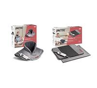 Imetec Intellisense Cervical Ipoallergenico Termoforo per Cervicale e Spalles, 47 cm x 52 cm Taglia, Ardesia & Intellisense Comfort, Termoforo Multiuso, Cuscino Termico