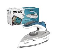 Imetec Nuvola 2.0 - Ferro da stiro da viaggio a vapore 1000W | Piastra acciaio i