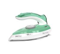 Imetec Nuvola, Ferro da Stiro da Viaggio a Vapore, Piastra in Acciaio Inox, 1000 W, Manico pieghevole, Custodia da Viaggio,