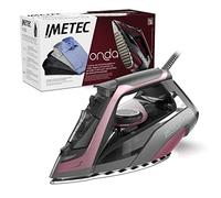 Imetec Onda F2 - Ferro da Stiro a Vapore -Piastra a Onde Scorrevole Brevettata Resistente ai graffi - 2400 W - Colpo di Vapore 200g - Serbatoio 300 ml - Protezione Anticalcare - Impugnatura ergonomica