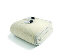 Imetec Scaldasonno Matrimoniale Scaldaletto elettrico 100% Lana Merino 150x160 cm Lavabile - Scaldasonno Adapto M 6T - 16634
