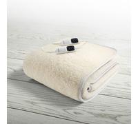 Imetec Scaldasonno Matrimoniale Scaldaletto elettrico 100% Lana Merino 150x160 cm Lavabile - Scaldasonno Adapto M 6T - 16634