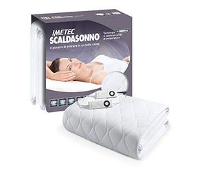 Imetec Sensitive Maxi Scaldasonno Matrimoniale, si Adatta ai Cambi di Temperatura, Tessuto Anallergico, Electro Block, 6 Temperature, 190 x 160 cm