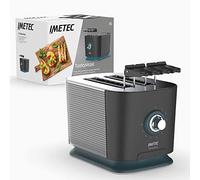 Imetec TostaMaxi Tostapane, 2 Fessure Extralarge e Pinze Apribili per Toast Extr
