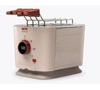 Imetec Grantoast - Tostapane 2 Fette XL con Pinze Apribili per Toast Farciti - 7 Livelli Doratura, Facile Pulizia, Display LED, Griglia Scalda Brioche, Pizzette e Focacce, Timer Digitale, Acciaio Inox