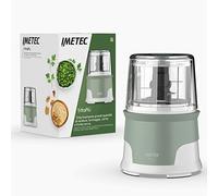 Imetec Tritapiù Tritatutto, 4 Lame in Acciaio Inox, Capiente Contenitore 600 ml, 18.000 Giri/min, Funzionamento a Pressione, 1000 W, Materiali BPA Free