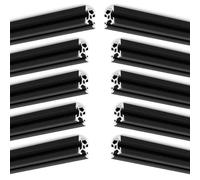 Imetrx 10 pezzi 200 mm 2020 V - tipo nero euro standard anodizzato lineare binario profilo in alluminio estruso per stampanti 3D fai da te e macchine CNC