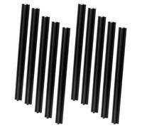 Imetrx 10 pezzi 500 mm 2020 V - tipo nero euro standard anodizzato lineare binario profilo in alluminio estruso per stampanti 3D fai da te e macchine CNC