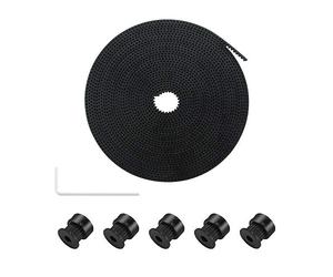 IMETRX GT2 Cinghia 10 mm x 5 m + 5 puleggia dentata per stampante 3D GT2 cinghia