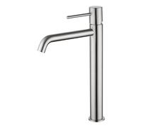 IMEX BDM039-3NQ MONZA Grifo Monomando Lavabo Caño Alto Color Níquel Cepillado