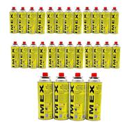 IMEX Cartuccia di gas butano 227 g con valvola tipo MSF-1a, cartuccia a gas butano universale per fornelli da campeggio, riscaldamento a gas, bruciatore a gas, bruciatore per erbacce, bruciatore per