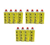 IMEX Cartuccia di gas butano 227 g con valvola tipo MSF-1a, cartuccia a gas butano universale per fornelli da campeggio, riscaldamento a gas, bruciatore a gas, bruciatore per erbacce, bruciatore per
