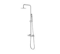IMEX - Colonna doccia termostatica, barra da bagno con rubinetto termostatico realizzato in acciaio inox e ottone, rubinetteria bagno cromato BTM039