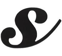 IMEX EL ZORRO B-13570 Lettera S (120 x 3 mm), Nero, talla única