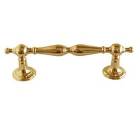 Imex El Zorro B-76012 B-76012-Maniglione tornito in ottone lucido, 250 mm