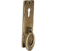IMEX EL ZORRO B-78003 B-78003-Maniglia Anello Piastra 30 x 96 mm con bocallave, Oro