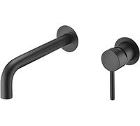 IMEX ETNA GLT023/NG Rubinetto lavabo da incasso, nero opaco