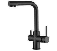 IMEX GOS004/NG MARSELLA Grifo de Cocina Negro Mate Para Osmosis Cromo