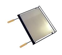 Imex la Volpe 71666 Piastra per barbecue inox, 68 x 40 cm, colore: nero