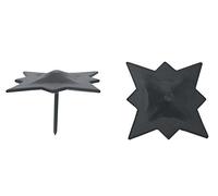 Imex la Volpe B-73435-Confezione da 10 unità Chiodo stella, 30 x 30 mm