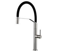 Imex Rubinetteria - Deva miscelatore Cucina acciaio inox con beccuccio flessibile