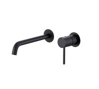 IMEX Miscelatore monocomando da incasso per lavabo Monza due corpi indipendenti ottone e zama cromo senza scatola di registrazione Imex-GLM039-NG