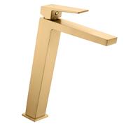 Imex Rubinetteria - Art miscelatore lavabo alto in oro spazzolato BDARO25 - 3OC
