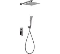 Imex Rubinetteria - Kit doccia PISA completo di miscelatore con deviatore in BLACK GUN METAL GPP048/BGM