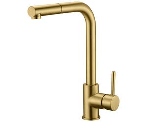 Imex Rubinetteria - Malta miscelatore Cucina con bocca estraibile Oro spazzolato