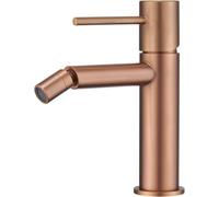 IMEX - Rubinetto Bidet Oro Rosa Spazzolato | Rubinetto Monocomando Bidet Bagno | Rubinetto Bidet con Miscelatore Acqua Calda/Fredda | Rubinetteria Bidet | Facile Installazione | Serie Monza