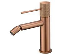 IMEX - Rubinetto Bidet | Rubinetto monocomando Bide per bagno | Rubinetto per bidet con miscelatore acqua calda e fredda | Rubinetti Bidet | Installazione facile | Serie Line | Colore oro rosa