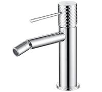 IMEX - Rubinetto Bidet | Rubinetto monocomando Bide | Rubinetto per bidet con miscelatore acqua calda e fredda | Rubinetteria Bidet | Installazione facile | Serie Genova | Colore cromato