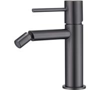 IMEX - Rubinetto Bidet | Rubinetto monocomando Bide | Rubinetto per bidet con miscelatore acqua calda e fredda | Rubinetti Bidet | Installazione facile | Serie Monza | Colore Black Gun Metal