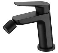IMEX - Rubinetto Bidet | Rubinetto monocomando Bide | Rubinetto per bidet con miscelatore acqua calda e fredda | Rubinetti Bidet | Installazione facile | Serie Belgio | Colore nero opaco