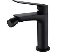 IMEX - Rubinetto Bidet | Rubinetto monocomando Bide | Rubinetto per bidet con miscelatore acqua calda e fredda | Rubinetti Bidet | Installazione facile | Serie Luxor | Colore nero opaco