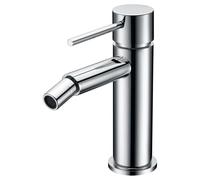 IMEX - Rubinetto Bidet | Rubinetto monocomando Bide | Rubinetto per bidet con miscelatore acqua calda e fredda | Rubinetteria Bidet | Installazione facile | Serie Milos Stick | Colore cromato