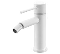 IMEX - Rubinetto Bidet | Rubinetto monocomando Bide | Rubinetto per bidet con miscelatore acqua calda e fredda | Rubinetti Bidet | Installazione facile | Serie Milos Stick | Colore bianco opaco